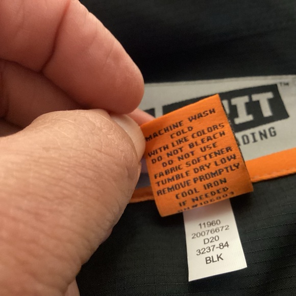 40 Grit by Duluth Trading Mens black short sleeve button down shirt size medium - Picture 7 of 7